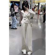 批发大码春秋季时尚洋气高级感显瘦两件套女连帽卫衣休闲运动套装<b class='q'>胖</b><b class='q'>mm</b>
