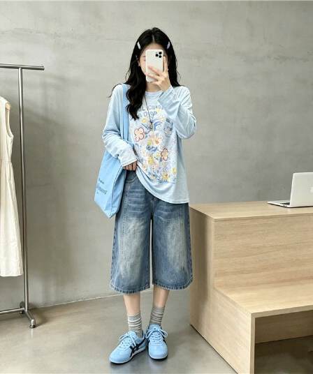 면 75 폴리에스터 섬유 25 느긋한 바람 얇고 가벼운 통기성 에어컨 셔츠 여성 2026 여름 마이크로 ~을 통해 외부 가져 가라.