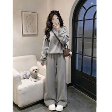 批发运动服套装女春季学生韩版宽松显瘦时尚卫衣休闲两件套潮