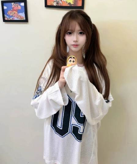 원본 솜씨 원단 긴팔 티셔츠 여성