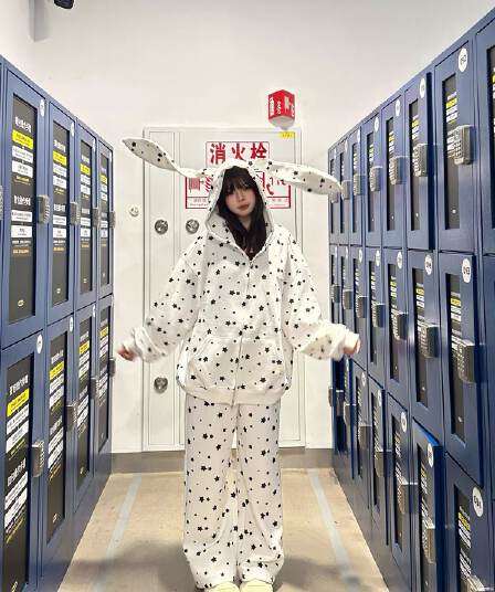 원본 솜씨 주문 철 알파벳 순수한 Mianhua 면 복합 후드티 여성 바지 아이들