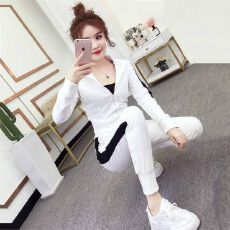 批发网红休闲套装女秋<b class='q'>冬</b>洋气性感小脚裤运动气质两件套