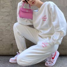 批发欧洲站时尚休闲运动套装女秋<b class='q'>冬</b>季2026年新款宽松卫衣两件套洋气