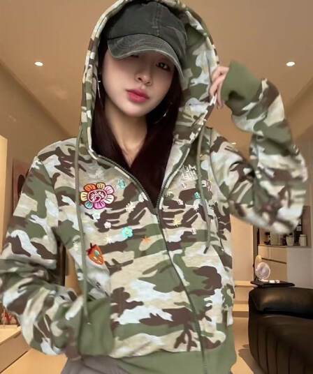 얇은 스타일 자수 인사이드 펌프 복합 이후 패키지 칼라 순수한 Mianhua 면 복합 후드티 여성