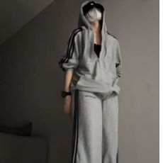 批发盐系运动服套装女<b class='q'>春</b>秋学生韩版宽松显瘦连帽卫衣休闲两件套跑步潮