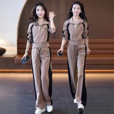 批发<b class='q'>长袖</b>高档<b class='q'>运动服</b>套装女春秋季2026新款小个子减龄洋气质休闲两件套