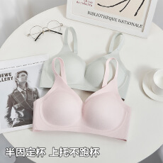批发无痕<b class='q'>光面</b>裸感小胸聚拢内衣女无钢圈收副乳防下垂<b class='q'>文胸</b>