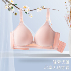 批发桑蚕丝哺乳<b class='q'>文胸</b>聚拢无钢圈前上开扣<b class='q'>孕妇</b><b class='q'>内衣</b>孕期喂养胸罩薄款棉款