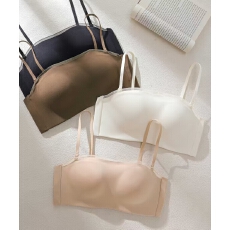 批发无痕内衣女小胸聚拢显大<b class='q'>夏</b>季薄款抹胸防走光裹胸无钢圈性感文胸罩