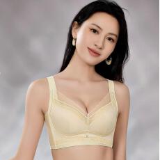 批发院线薄B杯蕾丝调整型提拉收副乳内衣奶嘴胶双侧骨5棑扣防下垂文胸