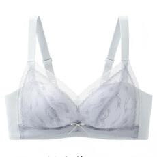 批发聚拢蕾丝舒适透气性感内衣女无钢圈裸感胸罩无侧骨樱桃按摩杯文胸