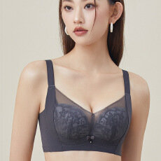 批发中薄B杯调整型文胸薄B杯无钢圈无侧骨内衣小胸聚拢防下垂胸罩