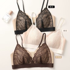 批发正品性感内衣女聚拢薄款1CM小胸罩无钢圈U型美背文胸舒适
