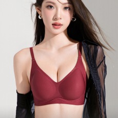 批发无痕内衣女软支撑固定杯小胸加厚5cm聚拢显大文胸罩