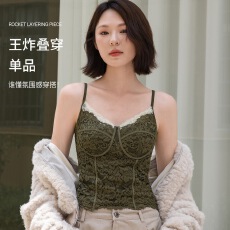 批发原版秋冬马甲线4代磨毛吊带背心氛围感穿搭单品打底内衣内搭