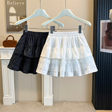 批发实拍 胖mm大码蕾丝蛋糕裙<b class='q'>半身</b>裙春夏女短裙A字裙高腰蓬蓬半裙裙子