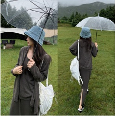 批发一三良品小个子本期怒推～chao好穿气质针织套装三件套开衫半身裙