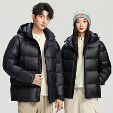 批发新款羽绒服男女同款白鸭绒加厚连帽新国标90%白鸭绒