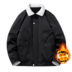 批发新款高品质冬季保暖男士翻领羽绒棉青年商务休闲跨境帅气棉外套男