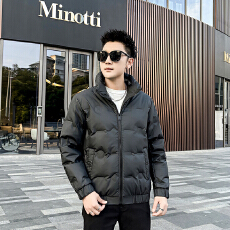 批发新国标防水羽绒服男连帽外套高品质爆款百搭休闲羽绒服上衣夹克男