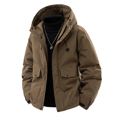 冬季棉服男士户外冲锋羽绒棉服工装夹克抖音得物直播爆款