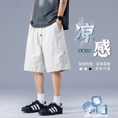 休闲短裤男夏季新款宽松直筒运动五分裤男生薄款裤子