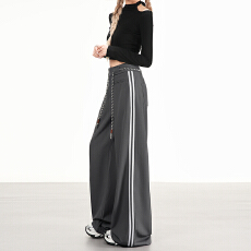 批发实拍新品LOOK｜鬼马少女｜好穿耐搭运动休闲拖地长裤子