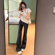 批发实拍居家百搭｜低腰修身｜飒气时髦低腰百叶西裤 常规加长