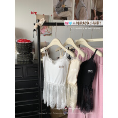 批发实价实拍纯欲蕾丝屁帘吊带上衣女显瘦内搭打底衫性感辣妹无袖背心