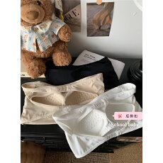 批发实价实拍无肩带冰丝内衣<b class='q'>文胸</b>固定杯内衣美背防走光<b class='q'>抹胸</b>女裹胸