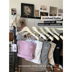 批发实价实拍带胸垫纯色磨毛<b class='q'>吊带</b><b class='q'>背心</b>修身保暖内搭<b class='q'>打底</b>纯欲外穿上衣