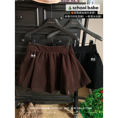 批发实价实拍高级感气质显瘦丝绒半身裙女2025秋冬新款小个子百褶短裙