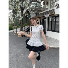 批发实价<b class='q'>实拍</b>白色蝴蝶结花边绑带短袖t恤女夏季内搭新款修身单穿上衣