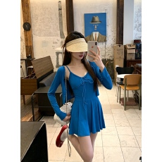 批发实价实拍纯欲风套装纯色针织开衫女夏季叠穿收腰吊带连衣裙两件套
