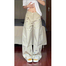 批发美式趣味卡通弯刀<b class='q'>牛仔裤</b><b class='q'>男</b>女秋季2025新款松弛感工装裤宽松阔腿裤