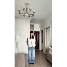 韩版高级低腰微喇牛仔裤女2025秋季高个子蓝色百搭阔腿慵懒风长裤