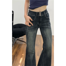 批发原创高腰丰胯微<b class='q'>喇叭</b><b class='q'>裤</b>女2025年秋季新款显瘦加绒<b class='q'>提</b><b class='q'>臀</b>紧身牛仔<b class='q'>裤</b>潮