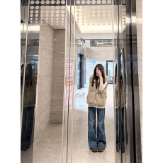 高个子加长版牛仔裤女春季新款重工竹节纹美式低腰马蹄喇叭长裤子