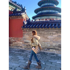 批发加绒设计感蓝色复古小脚牛仔裤高腰修身紧身显瘦九分<b class='q'>铅笔裤</b>