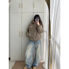 批发<b class='q'>韩版</b>设计感时尚<b class='q'>牛仔裤</b>爆款胖mm高个子低腰通勤弯刀阔腿<b class='q'>裤</b>