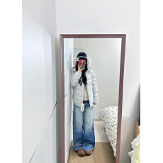 批发大码胖MM水洗磨白高腰<b class='q'>牛仔裤</b><b class='q'>女</b>春季新款超好看高街宽松阔腿<b class='q'>裤</b>