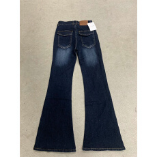 美式巨好看微喇蓝灰牛仔裤子女2026春季新款梨形身材加绒加厚长裤