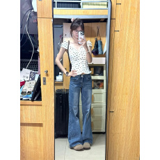 批发高个子加长牛仔裤女夏季新款韩版宽松不贴腿微喇裤百搭显瘦<b class='q'>阔腿裤</b>