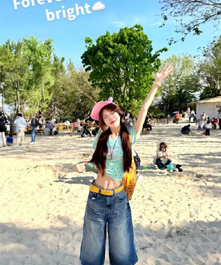 아메리칸 레트로 워싱 7 점 청바지 여성 여름 2026 새로운 하이웨이스트 루즈핏 넓은 다리 7 분 바지 반바지