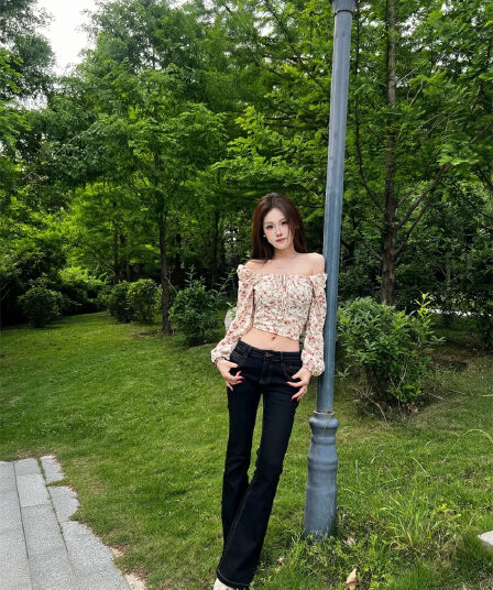 키 큰 남자 길이 연장 검정색 로우 웨이스트 부츠컷 청바지 여성 여름 핫걸 바람 몸매 가꾸기 슬림해 보이는 고급 센스 바닥 청소 바지