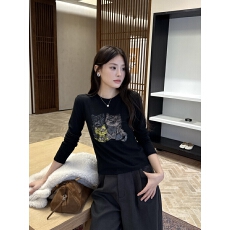 批发实拍实价爆款猫咪卡通印花长袖T恤女2025新款早秋<b class='q'>体恤</b>洋气上衣