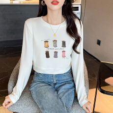 批发实拍 秋冬<b class='q'>哺乳</b><b class='q'>纯棉</b>长袖T恤产后月子期显瘦圆领喂奶条纹打底<b class='q'>上衣</b>