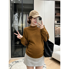 实拍 现 秋冬新款宽松大板蝙蝠袖孕妇加厚保暖毛衣