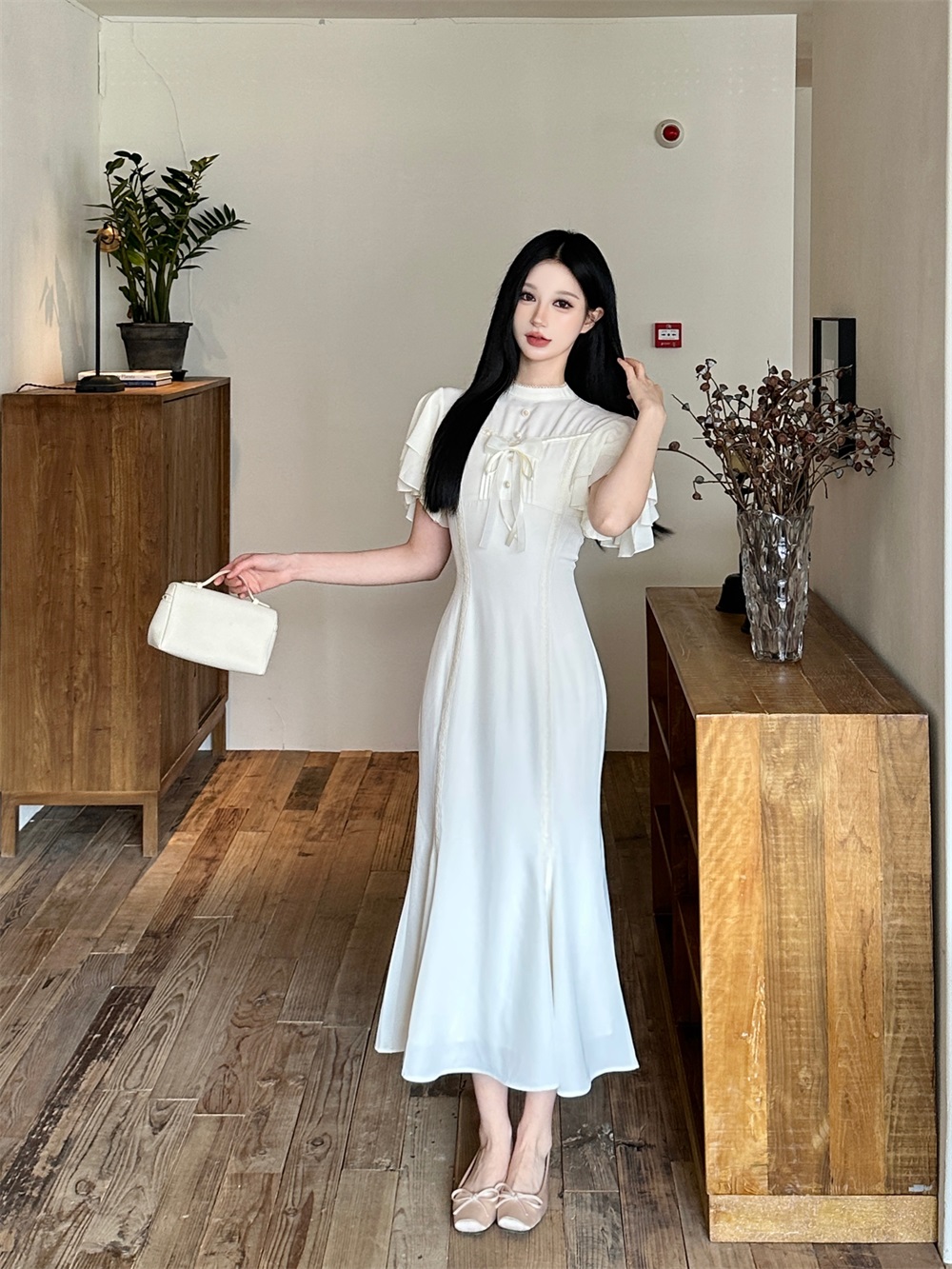 오리지널 디자인 고대 조기 레이스 레트로 여름 품격 허리 수축 인어 꼬리 롱 스커트