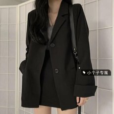 批发小西装外套女小个子春秋新款西服ins韩版潮<b class='q'>夏</b>季休闲宽松百搭上衣
